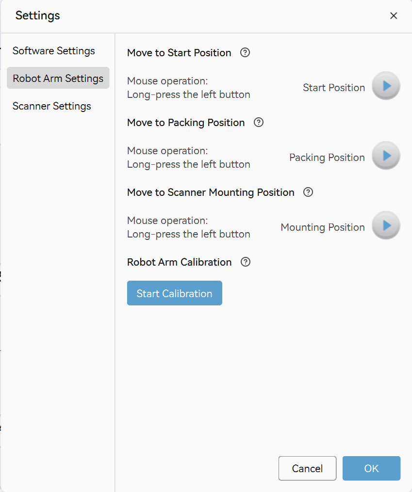 Vo Module Settings Revo Bot User Manual | Revopoint 3D
